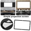 Hoiweqr 60/72/84/100/120/150/180/200 Inch Projector Screen, Portable Outdoor Movie Screen, Anti-Crease Foldable Projection Screen 16:9/4:3 for Home Theater Presentation Education(16:9,60 inch Screen) view 2