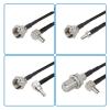 ACGTUY RG174 Coaxial Cable TS9 CRC9 Male to F Male Female Right Anlge Connector TS9 to F Crimp Compatible with The Cable Low Loss Fast Delivery Line(32.8ft(10m),10.CRC9-J to CRC9-J) view 4