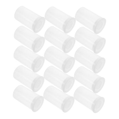 KICHOUSE 200pcs Transparent Plastic Film Canister Holder for Small Accessories Art Beads Bait Keys and Airtight Storage for Organizing and Protecting Valuables