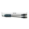 HFHYDZSW M12 Wire Splitter Y-Type 4 5 8 Pin Connecting Cable Connector Industrial Grade 250V 22AWG Shielded Connector Line(1 Female to 2 Female,1M_8P) view 4