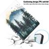 ZXYBNMLE Case for iPad Air (3rd Gen) 10.5" 2019 / iPad Pro 10.5" 2017, Protective Tablet Cover with Adjustable Stand and Magnetic Auto Wake/Sleep,Watercolor Forest Mountains view 2
