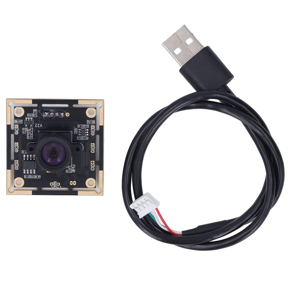 1MP High Definition Lens, 1280 x 720 Resolution USB Camera Module with 100 Panorama Viewing Angle Manual for Computer Face Recognition QR Code Scanning
