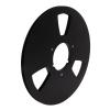 1 4 10 Inch Empty Tape Spool, 10 Ih Blank Tape Reel 3 Hole Windproof Hole, 10 Ih Blank Tape Reel for Bending and Strengthening, Aluminum Alloy Take Up Spool for Hub Opening Machine Parts (Black) view 3