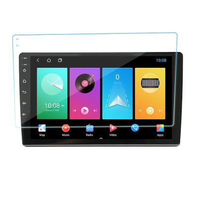 aqxreight Car Navigation Screen Protector Tempered Glass Film, Fingerprint Touchscreen with Kit, Central Control Display Guard for Large Screen