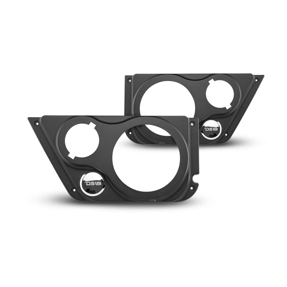 DS18 JK-FD-LR Exclusive DS18 Front Door - Fits 1 x 6 Speaker Midrange + 1 Tweeter- for (Pair) (Renewed)