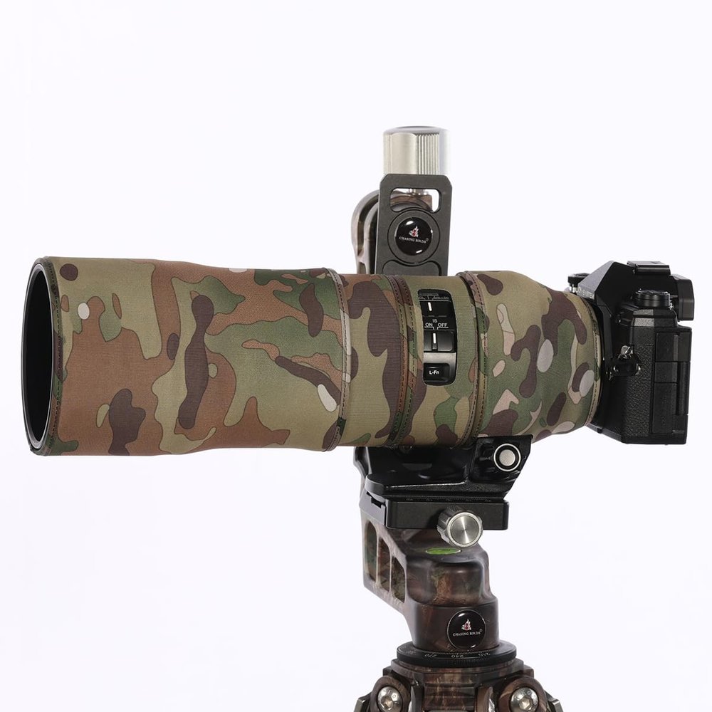 CHASING BIRDS Lens Camouflage Waterproof Coat for Olympus 300mm F4.0 is PRO Rainproof Lens Protective Cover Version IV (Desert Camouflage, with 1.4X and 2.0X TC)