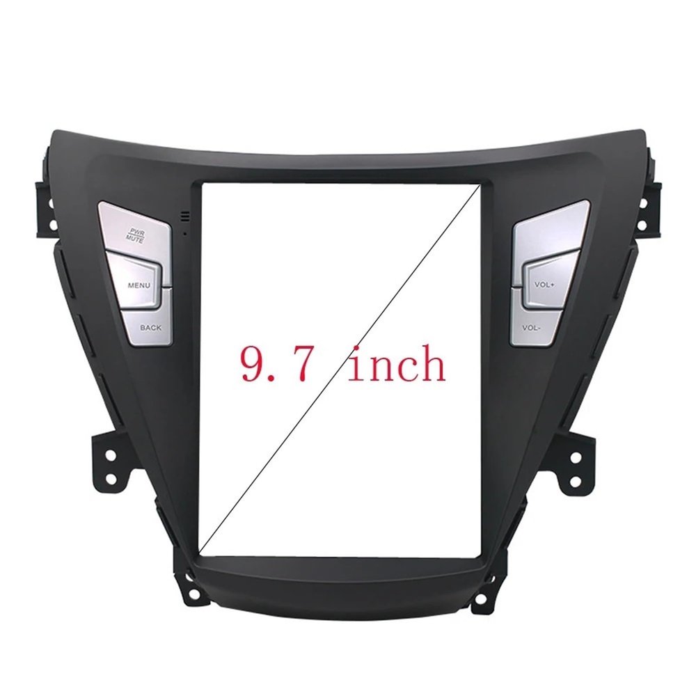 JTLCXNRN 2 Din 9.7 Inch Car Frame Fascia Adapter Compatible for Hyundai Elantra 2010-2013 Style Android Radio Dash Fitting Panel Kit(Frame-B)