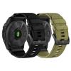 CZKE 26mm Quickfit Watch Band Compatible with Garmin Fenix 7X/ Fenix 6X/ Fenix 5X/ Enduro 2, Rugged Nylon Sport Strap for Garmin Fenix 7X Pro Sapphire Solar/ 6X Pro/5X Plus/Tactix 7(Black+Army Green) view 1