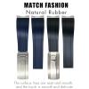 CZKE 20mm 21mm Rubber Silicone Watch Bands For Submariner Yacht Master OYSTERFLEX Daytona Watchband Strap(Green Matte buckle,21mm) view 3