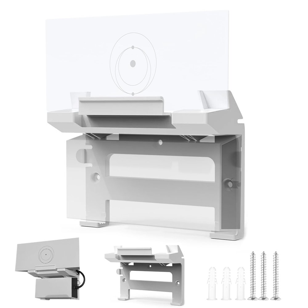 Pwzisu Starlink Gen 3 Mount, Premium 2 in 1 StarLink V3 Kit for Starlink Gen 3 Mesh Router, Space Saving Router Wall Bracket Holder Accessories