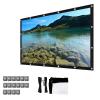 60-200inch Projector Screen, 16:9/4:3 Thicken Projector Curtain Non Crease Home Theater Foldable Projection Screen For Outdoor Camping Movie, Projection Screen Curtain White(16:9,150 inch screen) view 1