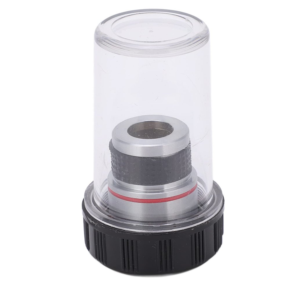 Achromatic Microscope Objective Lens, 20mm Thread, High Light Transmittance, Premium Optical Glass, Sturdy, Comfortable Viewing, for Biological Research (4/0.10)