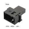 automotive wire connectors 12 Pin Automobiles Au/;d/io And Video Wiring Harness Power Amplifier Socket Car Music Electronic Accessories Connector Car maintenance(Male with Pin,1 Set) view 2