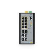 IES3110-8TFM-P, 8 x 1Gb PoE+ RJ45, 2 x 1Gb RJ45, 2 x 1Gb SFP, 2 x 1/2.5Gb SFP, L2+ Managed Industrial PoE+ Switch; 240W | PTP | ERPS | DIN-Rail Mount | Fanless