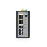 IES3110-8TFM-P, 8 x 1Gb PoE+ RJ45, 2 x 1Gb RJ45, 2 x 1Gb SFP, 2 x 1/2.5Gb SFP, L2+ Managed Industrial PoE+ Switch; 240W | PTP | ERPS | DIN-Rail Mount | Fanless