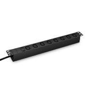 1.2kW Single-Phase Basic PDU, 8 IEC320 C13 Outlets, IEC320 C14 Plug; 10A/120V | 10ft (3m)