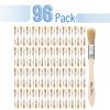 Bates- Chip Paint Brushes for Painting, 1/2 Inch, 96 Pack, Wood Handle, Natural Bristle Paint Brush view 2