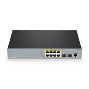 S3150-8T2FP, 8 x 1Gb RJ45, 2 x 1Gb SFP, L2+ Managed PoE+ Switch; Realtek | 130W | Voice VLAN | LACP