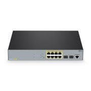 S3150-8T2FP, 8 x 1Gb RJ45, 2 x 1Gb SFP, L2+ Managed PoE+ Switch; Realtek | 130W | Voice VLAN | LACP