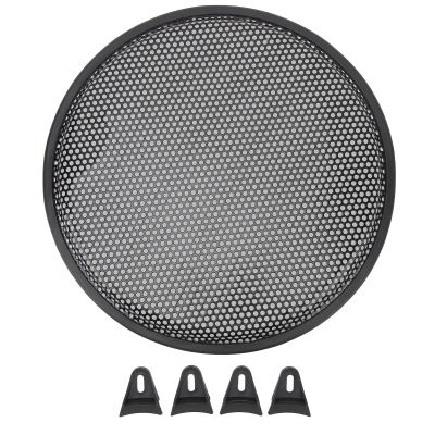 12 Inch Speaker Grill, Metal Subwoofer Speaker Protector Cover, Iron, Modern Design, Fits Most Subwoofers, with Mounting Hardware, for Car, RV