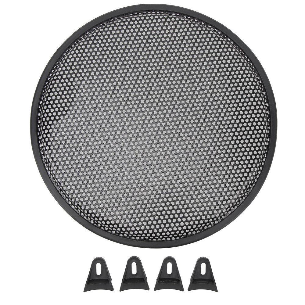 12 Inch Speaker Grill, Metal Subwoofer Speaker Protector Cover, Iron, Modern Design, Fits Most Subwoofers, with Mounting Hardware, for Car, RV