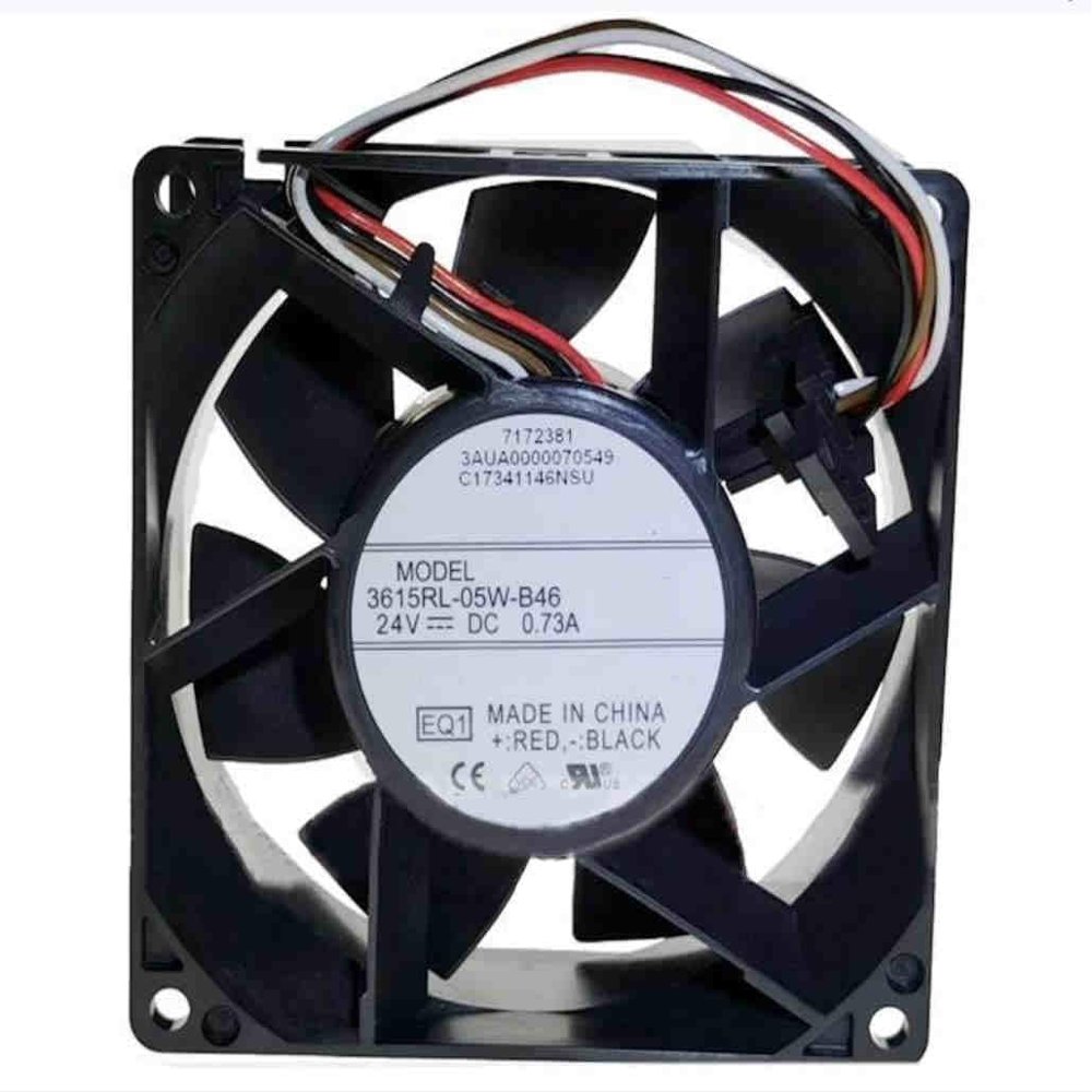 3615RL-05W-B46 DC24V 0.73A 9038 4-Wire Inverter Cooling Fan