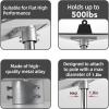 Gen 3 Pipe Adapter Upgrade, Thickened, Pole Mount for V3 Standard Dish with 360 Rotation, 20 Tilt, Load Capacity 500lbs, Stainless Steel Antennae view 2