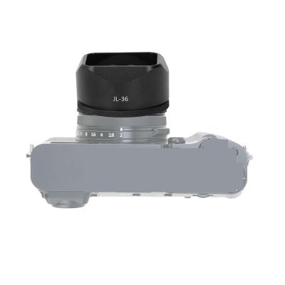 Lens Hood for X100VI X100V Camera, Aluminum Alloy Square Prevent Lens Camera Lens Shade, Camera External Filter Compatibility (Black)