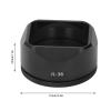 Lens Hood for X100VI X100V Camera, Aluminum Alloy Square Prevent Lens Camera Lens Shade, Camera External Filter Compatibility (Black) view 4