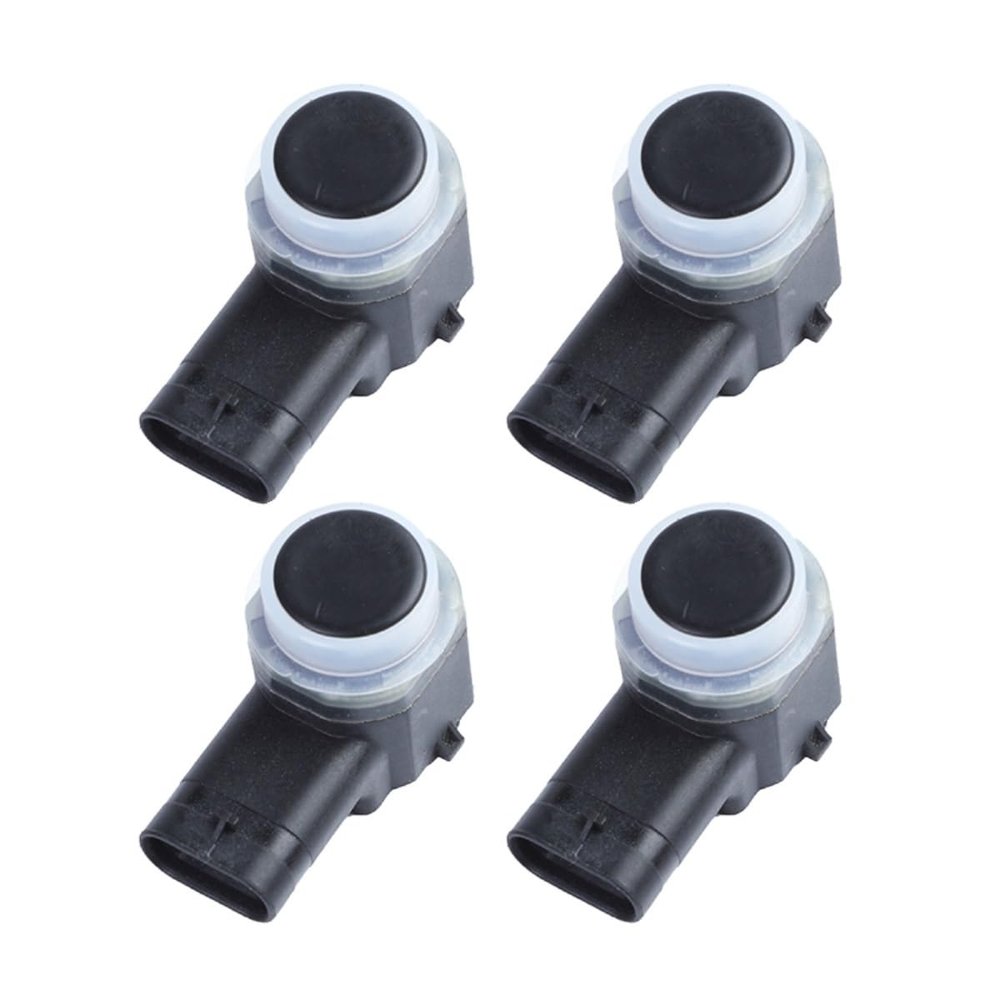 1/4PCS PDC Parking Sensor Parking Radar 3 Pins Parking Assistance, Compatible for Ford CJ5T-15K859-AAW CJ5T15K859AAW(4PCS Black)