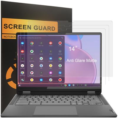 (3 Pack) Designed for 2025-2024 Lenovo IdeaPad Flex 5 / 5i Chromebook Plus 2-in-1 14" & Lenovo Flex5 Chrome (14, 14IAU) Laptop Screen Protector, Anti Glare and Anti Fingerprint (Matte) Shield