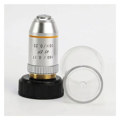 JOEBO Microscope Kit 195 45EP Semi Achromatic 4X 10X 20X 40X 60X 100X 160/0.17 for Biological Microscope Microscope Lens Adapters(10X)