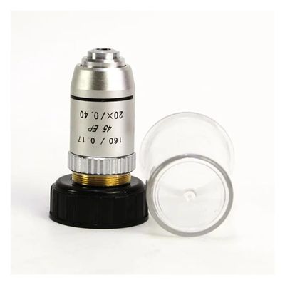 JOEBO Microscope Kit 195 45EP Semi Achromatic 4X 10X 20X 40X 60X 100X 160/0.17 for Biological Microscope Microscope Lens Adapters(20x)