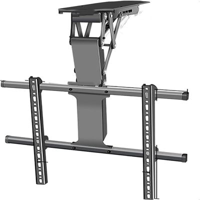 LXXW Adjustable Ceiling TV Mount Bracket - Motorized Tv Mount, 0-85 Flip Down TV/Monitor Bracket, 32-70 Inch Electric TV Lift for Most TVs