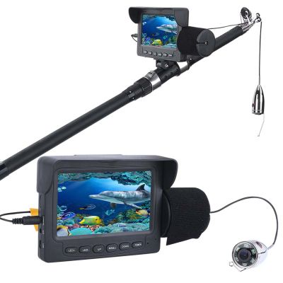 Kngiybo Underwater Fishing Camera 4.3",Ice Fishing Camera with USB Charging,IR/LED for Dark,Portable Ice Fishing Fish Finder for Ice Fishing(Size:30M,Color:White Light)