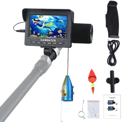 Kngiybo Underwater Fishing Camera 4.3",Ice Fishing Camera with USB Charging,IR/LED for Dark,Portable Ice Fishing Fish Finder for Ice Fishing(Size:15M,Color:IR)