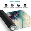 Beige Mouse Pad Large 62.99x31.51x0.12 in,Girly Desk Mat,Waterproof Mousepad,Gaming Mouse Pad with Stitched Edges,Extended Desk Pad Non-Slip Natural Rubber Base,Office Desk Accessories,Gifts ZW-445 view 4