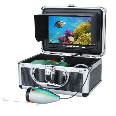 Kngiybo Underwater Fishing Camera 7" HD 1080P Ice Fishing Camera 15pcs White LEDs + 15pcs Infrared for Dark,Portable Ice Fishing Fish Finder for Sea, Lake, Boat, Ice Fishing(Size:30M)