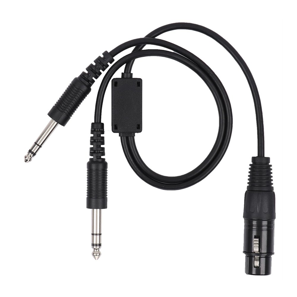 Adapt Your for Headset, Aviation Headphone Adapter with Cable, for XLR to GA Dual Plug 5 Pin Headset Adapter Cable Aviation Headphone Cable