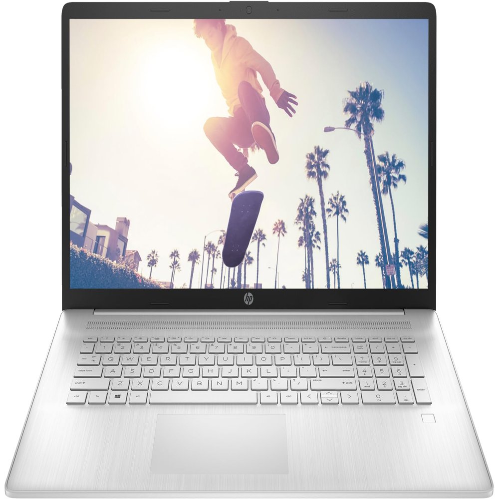 HP 17t-CN300 2024 Laptop, 10-Core Intel Core i7-1355U, 17.3" HD+ Touchscreen Display, Intel Iris Xe Graphics, 8GB DDR4 256GB SSD, Fingerprint, Wi-Fi 6, Win11 Home