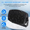 PNWCZ 4 Inch Outdoor Waterproof Wall Mount Speakers - Bluetooth 5.3, for Patio, Pool, Garden,Waterproof Weatherproof Design, IIndoor and Outdoor use (Pair Black) view 4