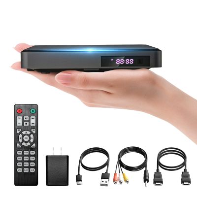 DVD Players for TV HDMI ARAFUNA Small DVD CD Player with All Region Free, 1080P HD Mini DVD Player for Smart TV Support USB/TF Card, Remote Control, PAL/NTSC Plays and Multiple Formats