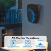 PNWCZ 6.5 Inch Outdoor Waterproof Wall Mount Speakers - Bluetooth 5.3, Wired Wall Mount Active Speakers,Waterproof Weatherproof Design, Compatible with Home Theater/Patio/Garden (Pair Black) view 4