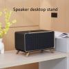 YUELER Portable Speakers Stand, Acrylic Desk Organizers with Antislip Wood Feet for Authentics 200 300 Speakers view 2