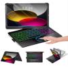 Baisla iPad 10th Generation Case with Keyboard 10.9" & iPad 11th (A16) & iPad Air 11 (M3/M2), Multi Trackpad, 360 Swivel & Rainbow Backlit for iPad Air 5th/4th,iPad Pro 11 4th/3rd/2nd/1st - Black view 1