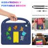 AGROMI Kids Case for iPad(A16) 11th Generation 11 Inch 2025/iPad 10th Generation 10.9 Inch 2022, with Anti-Slip Handle/Foldable Stand/Shoulder Strap, Shockproof Kids iPad 11th/10th Gen Case Navy Blue view 4