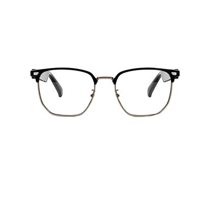 Yosugar Bluetooth Glasses,Smart Glasses for Men Women,Open Ear Speasker with Mic,15min Fast Charging,Voice Assistant (Clear Lens)
