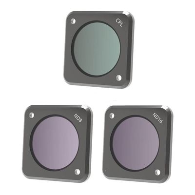 For For Action 2 Camera CPL ND SART NDPL NIGHT Aluminium Optical Glass Lens for For Action 2 Accessories Drone replaceable accessories(3IN1)