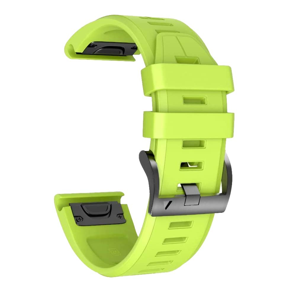 BUDAY 22 26mm Silicone Watchband For Garmin Fenix 6 6S 6X Pro 5X 5 Plus 3 HR Enduro 935 S60 Delta Smart Watch Band Quick Releas Strap(L,22mm Fenix 6 6Pro)