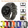 BUDAY 22 26mm Silicone Watchband For Garmin Fenix 6 6S 6X Pro 5X 5 Plus 3 HR Enduro 935 S60 Delta Smart Watch Band Quick Releas Strap(L,22mm Fenix 6 6Pro) view 2